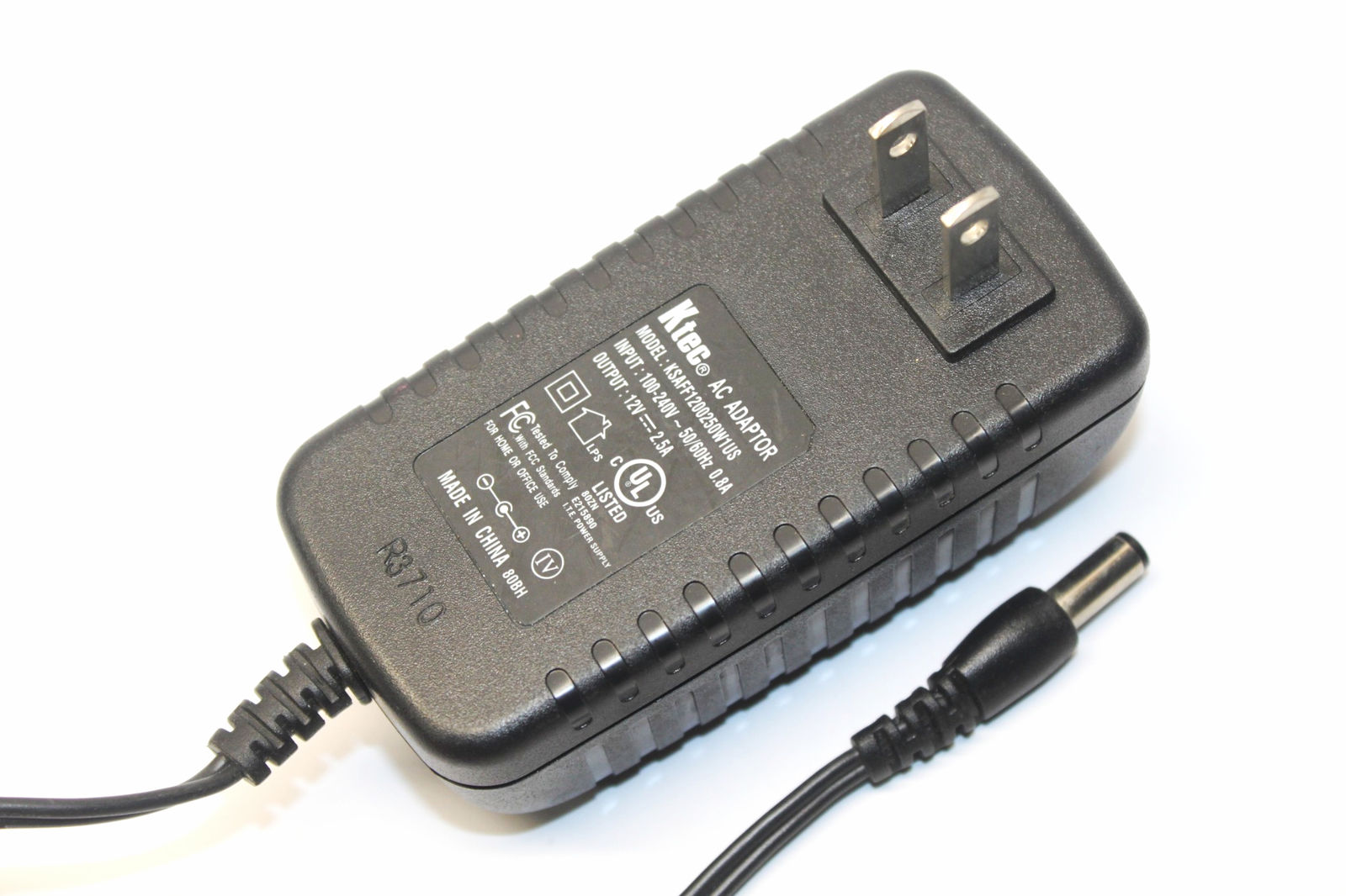 Genuine Ktec KSAFF1200250W1US 12V 2.5A ITE Power Supply AC Adapter - Click Image to Close